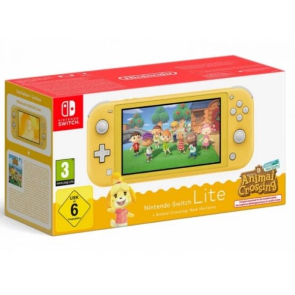 Nintendo Switch Lite sárga + Animal Crossing: New Horizons játékkonzol csomag (NSH138)